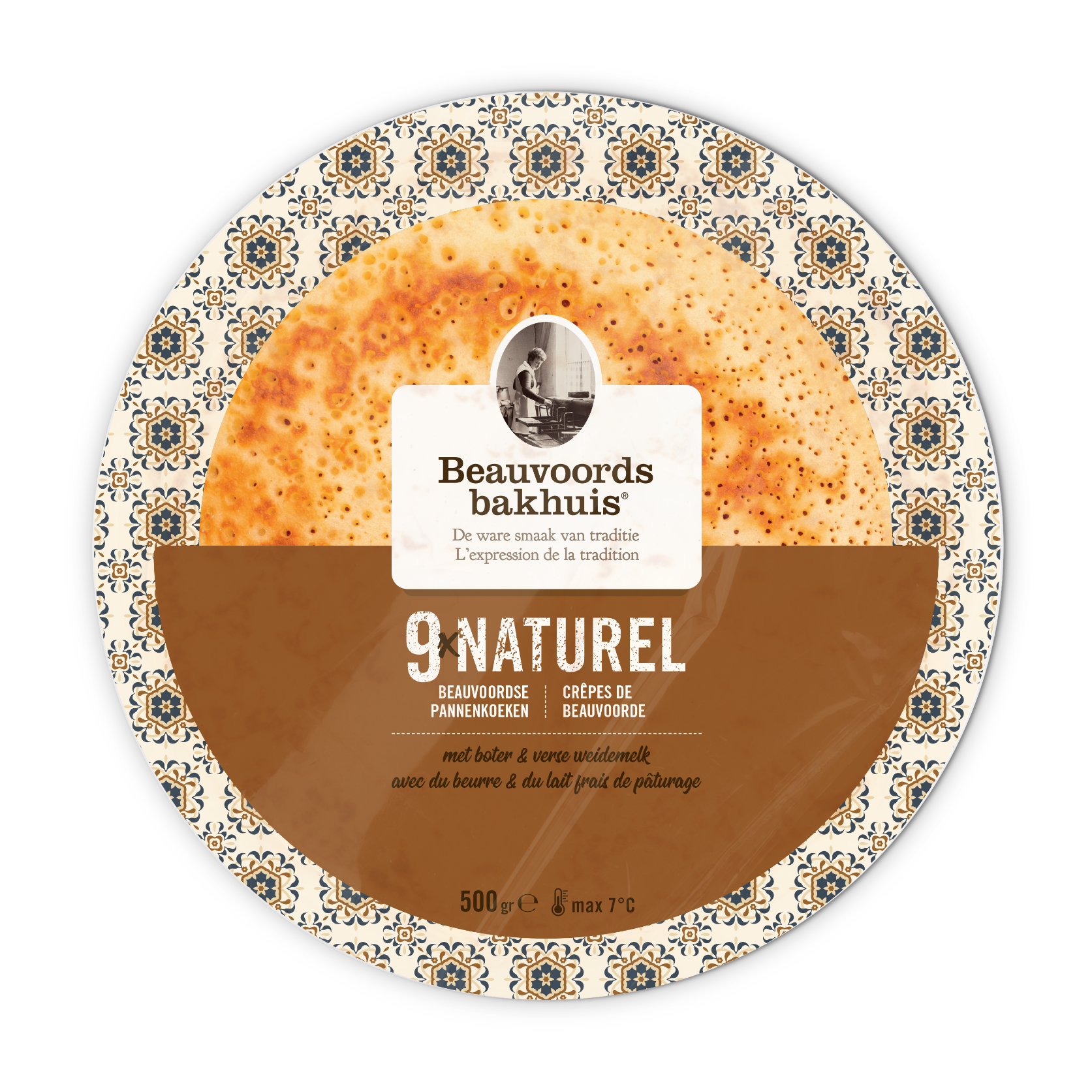 Mockup pannenkoek naturel